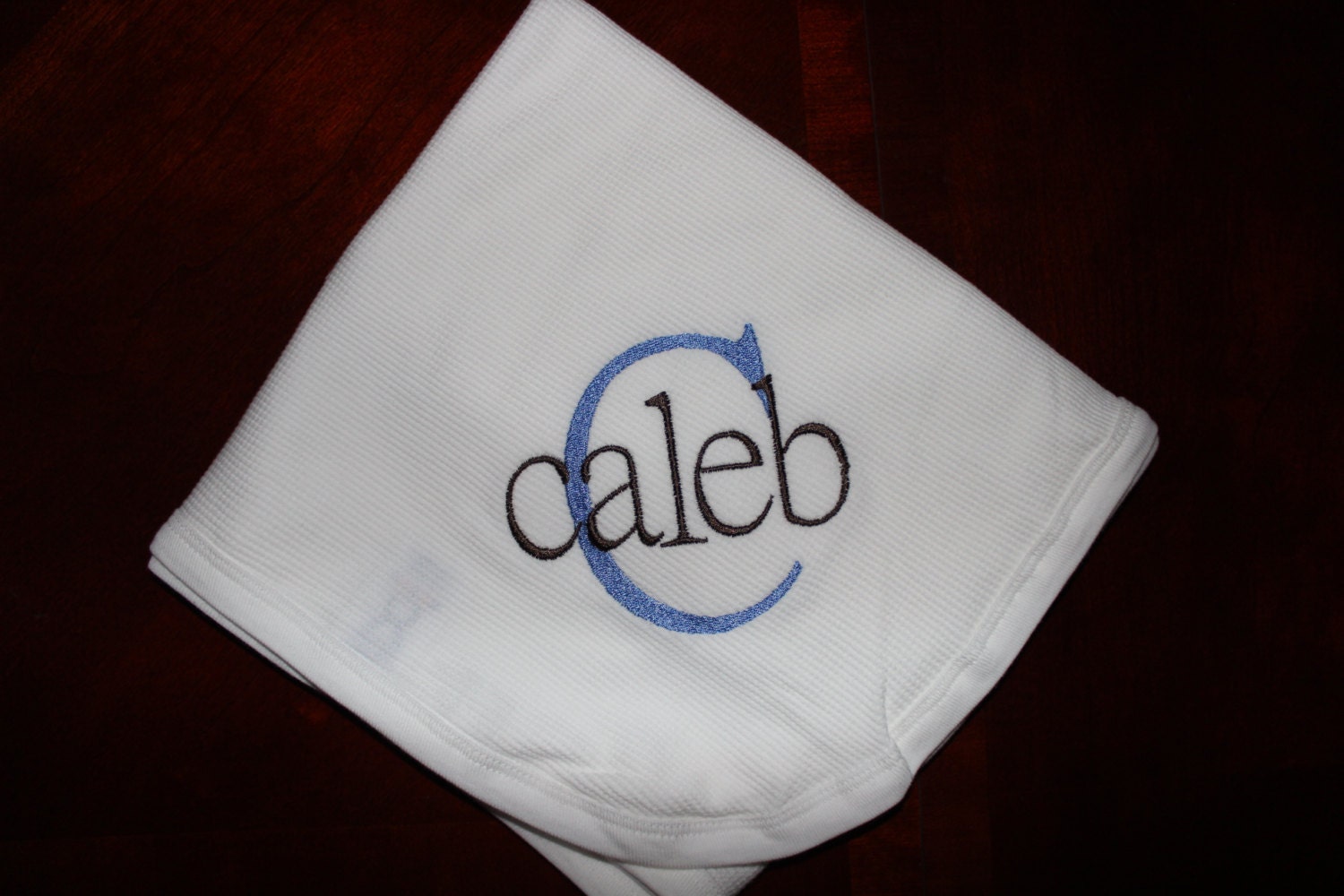 Personalized Thermal Baby Blanket