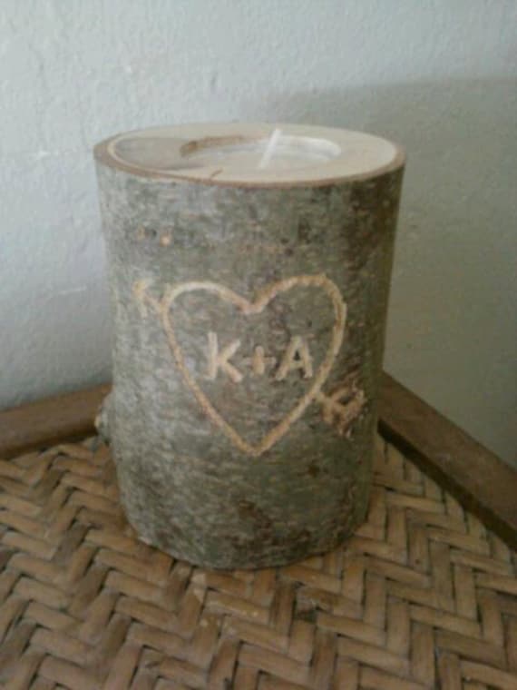 Unity Candle, Wedding Candle, Memorial Candle, Rustic Wedding