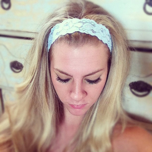 Baby Blue - Thin Lace Headband