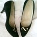 Vintage Black Suede Heels 7.5