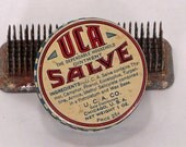 Great Vintage Tin with Wonderful Graphics for Your Next Altered Art, Assemblage, and More Creations