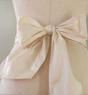 Simple Silk Bridal Sash