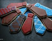 Neckties - one dozen rolled sugar cookies