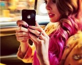 ROLLER RINK PINK/ reddish pink dip dye ombre set/ clip in wefts/ ombre/  human hair extensions/ ready to send