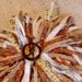 Shabby Autumn Corsage Original Floral Brooch Neutral Fall Flower Handmade OOAK Tattered Gypsy Boho Shawl Wrap Pin itsyourcountryspirit