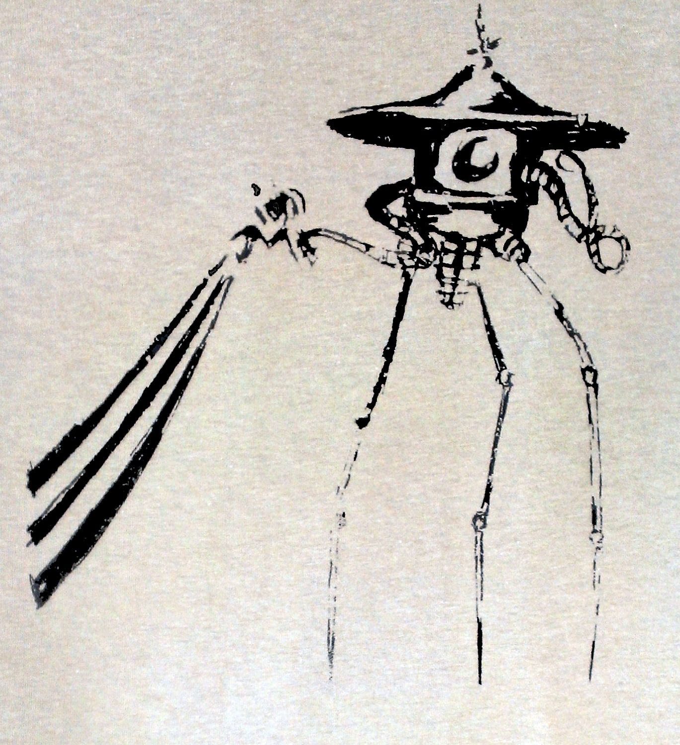 HG Wells War of the Worlds inspired mens t shirt.