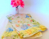 handmade from vintage linen Decorative guest hand towels