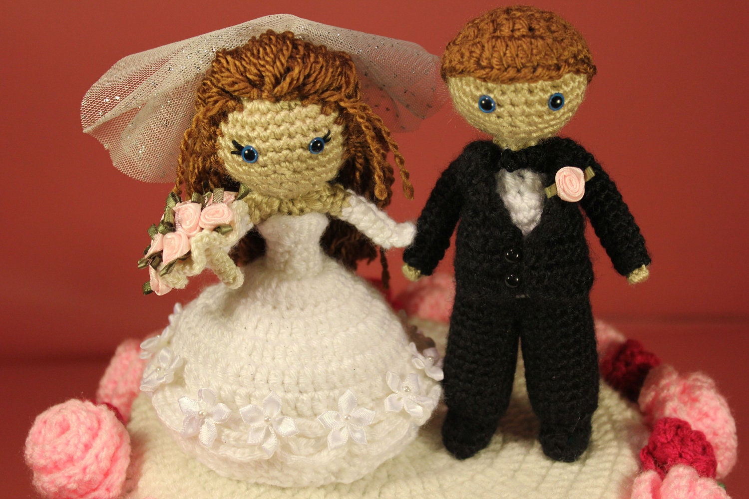 PATTERN BUNDLE Dreamy Bride And Groom With Wedding Cake Crochet Amigurumi