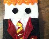 Custom Harry Potter Character/Create Your Own Character from Harry Potter in House Robes Felt Pillow