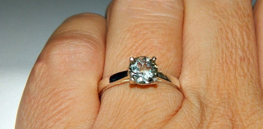 Green amethyst ring