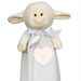 Adorable Lamb Blankey Soft, Plush Stuffed Animal Custom Embroidered Monogramed
