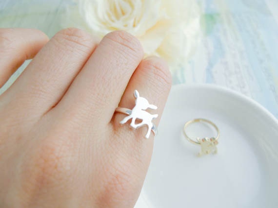 deer ring in Gold / Silver
