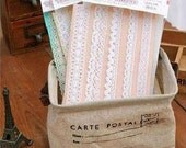 ON SALE Random Lace Cotton Fabric Ribbons Set