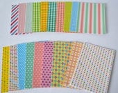 Pastel Color Pattern Polaroid Film Photo Frame Style Sticker Set - 40 sheets