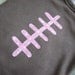 Custom Girl Football Onesie with Pink Laces