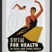 Swim For Health WPA Poster, 1940 - 8.5 x 11 Poster Print - also available in 13x19 - see listing details