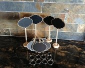 Entertainers Dream Kit -  4 Beautiful Oval Chalkboard Tags, 4 Chalk Stands, 8 Wine Charms, 2 Chalk Ink Pens, and 22 Chalk Labels