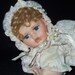 Vintage Bisque/Porcelain 12 Inch Crawl Baby Doll, Collectible Bisque/Porcelain Baby Doll, Vintage Bisque 12 Inch Baby Crawl Doll