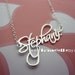 Personalized Name Necklace 925 sterling silver come with  cable chain.(Script font)