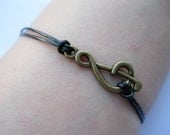 Bracelet-antique bronze music symbol bracelet,music symbol cuff