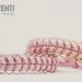 Layering bracelets. Chevron friendship bracelet. Baby pink with gold and silver chain pictured.