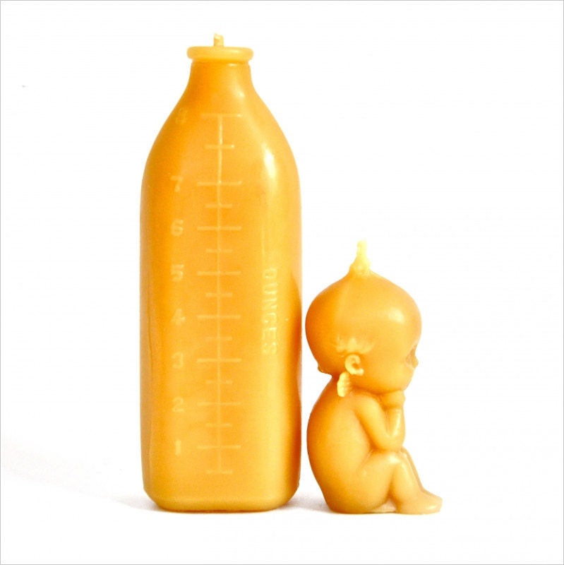 Beeswax Candle: Baby Nursery Set