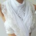 Romantic white Gorgeous Scarf - Super quality Scarf Shawl --Mothers Day Gift