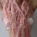 Elegant Scarf Tulle and Cotton ...Pink
