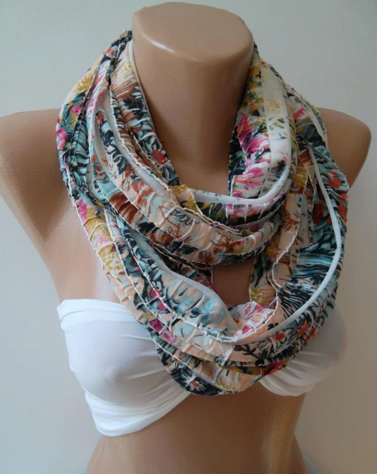 Infinity Scarf Loop Scarf Circle Scarf -- Elegant -It made with good quality chiffon fabric