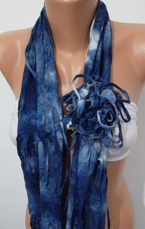 NEW Elegant Scarf - Infinity Scarf Loop Scarf  ....It made with good quality fabric....Shredded texture