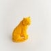 The Euro - Neon Yellow Table Top Tiger Decoration - Animal Statue - Faux Taxidermy