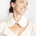 Detachable Collar Lace Collar Peter Pan Collar Vanilla Ivory Beige Cream Ecru Lacy Lolita Collar Shirt Collar