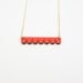 Fluorescent red long necklace Sully
