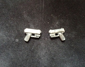 Pistol with Laser, Gun earrings