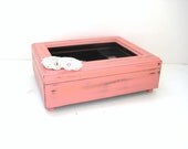 Jewelry Music Box - Coral Shabby Chic - Photo Memory Box - Gift Idea