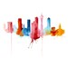 Seattle illustration ART PRINT 13X19 watercolor painting