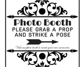 Photo Booth Sign - Art Deco - Retro - Weddings or Events