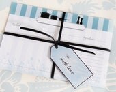 Recipe Template Stripes (Interactive Printable & Fillable PDF) BOTH A5 and 6x4 sizes