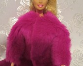 Barbie Doll Fashion Doll faux fur coat mid calf length