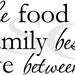 Bless the food before us, family beside us and love between us Vinyl Wall Art Decal