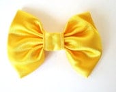Bright Yellow Bow Hair Clip 1458/1460/1462/1463 - LaceandLuxe