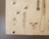 Burlap Jewelry Board (15x18 inch)