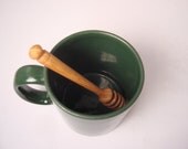 Small lathe turned honey dipper (a.k.a. "honey stick") made from Black Locust wood