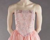Tiara Not Included: Pink taffeta prom or wedding dress
