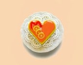 Fruit Cake with Jelly Miniature Food Ring, Miniature Food Jewelry