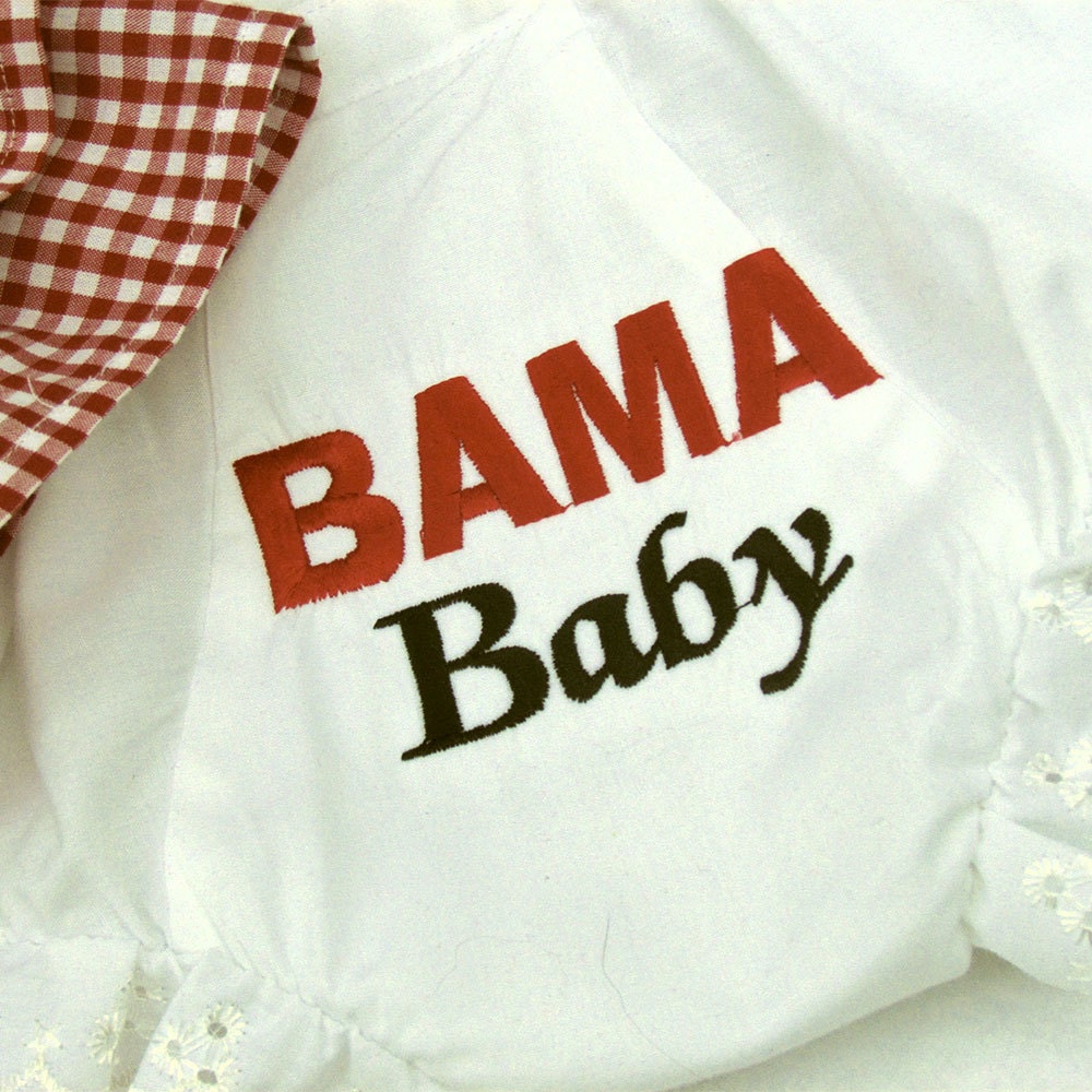 University of Alabama BAMA Baby Bloomers and Dress Monogrammed