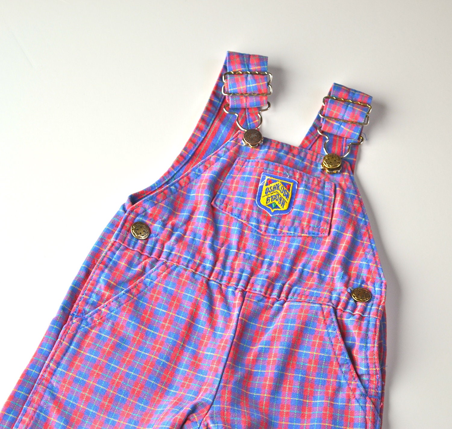 Baby Overalls Oshkosh Plaid Size 3 to 6 months SALE