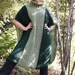 50% OFF- WAS 150USD-Knitted Dark Green Khaki Long Mohair Poncho by Arzu's Style
