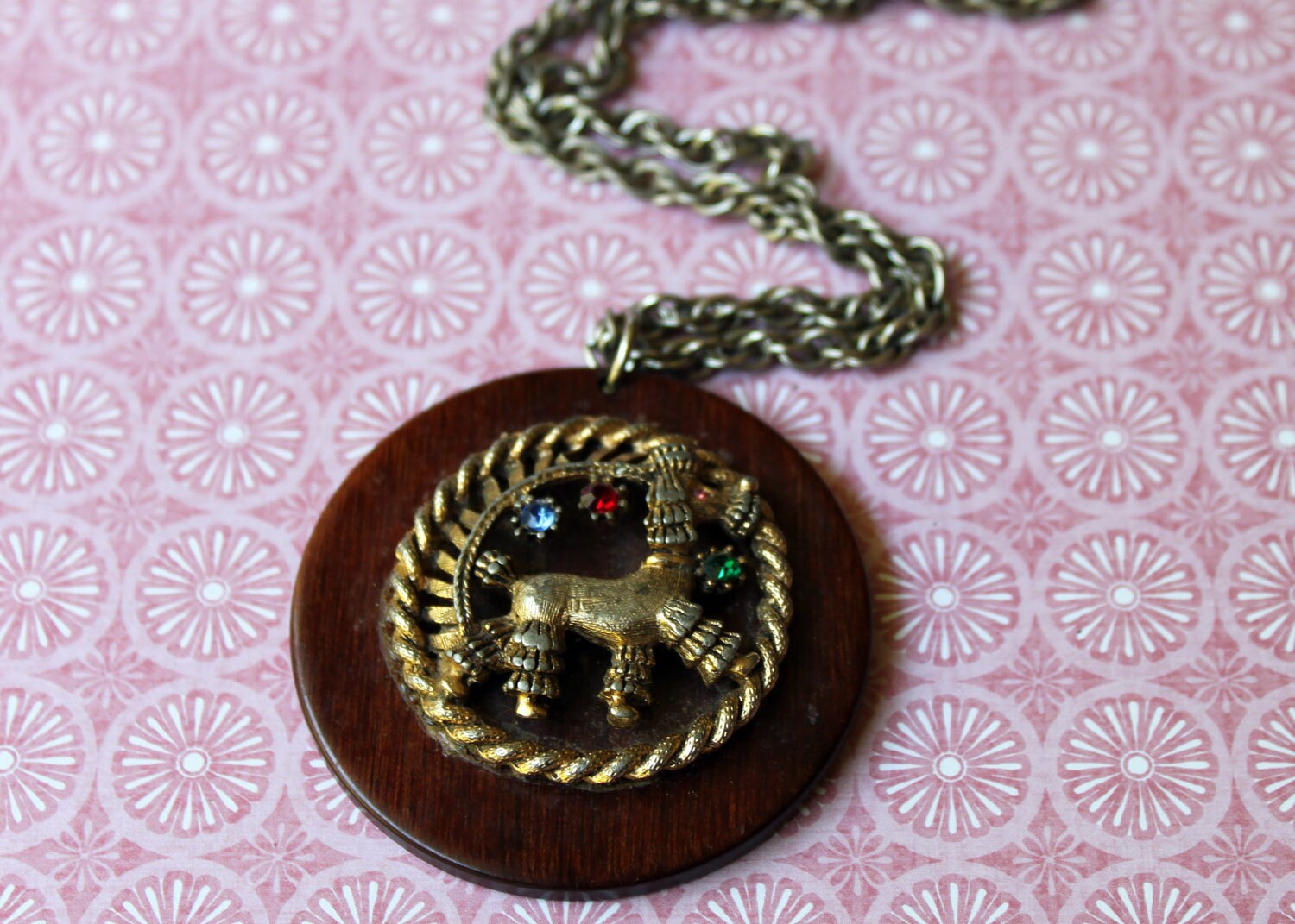 Poodle Pendant Necklace