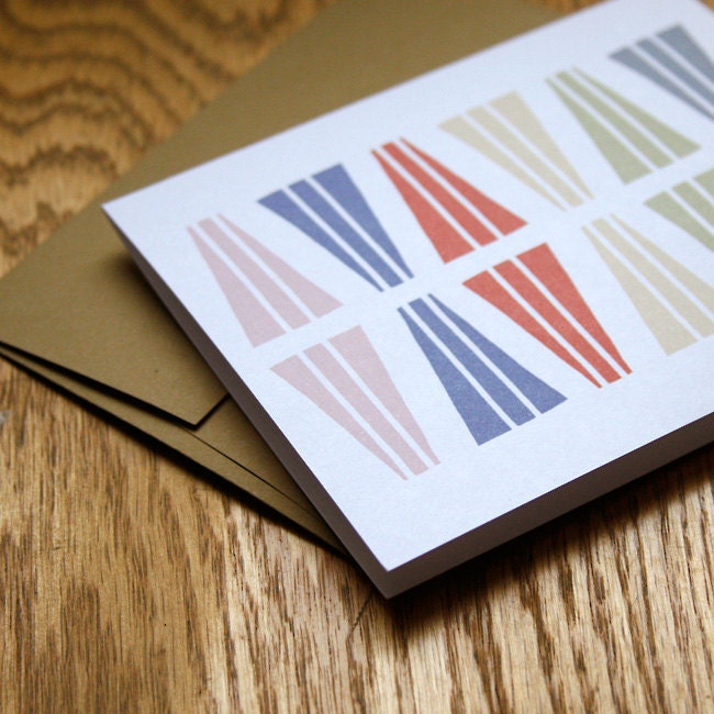 Split Triangle Card Set of 6